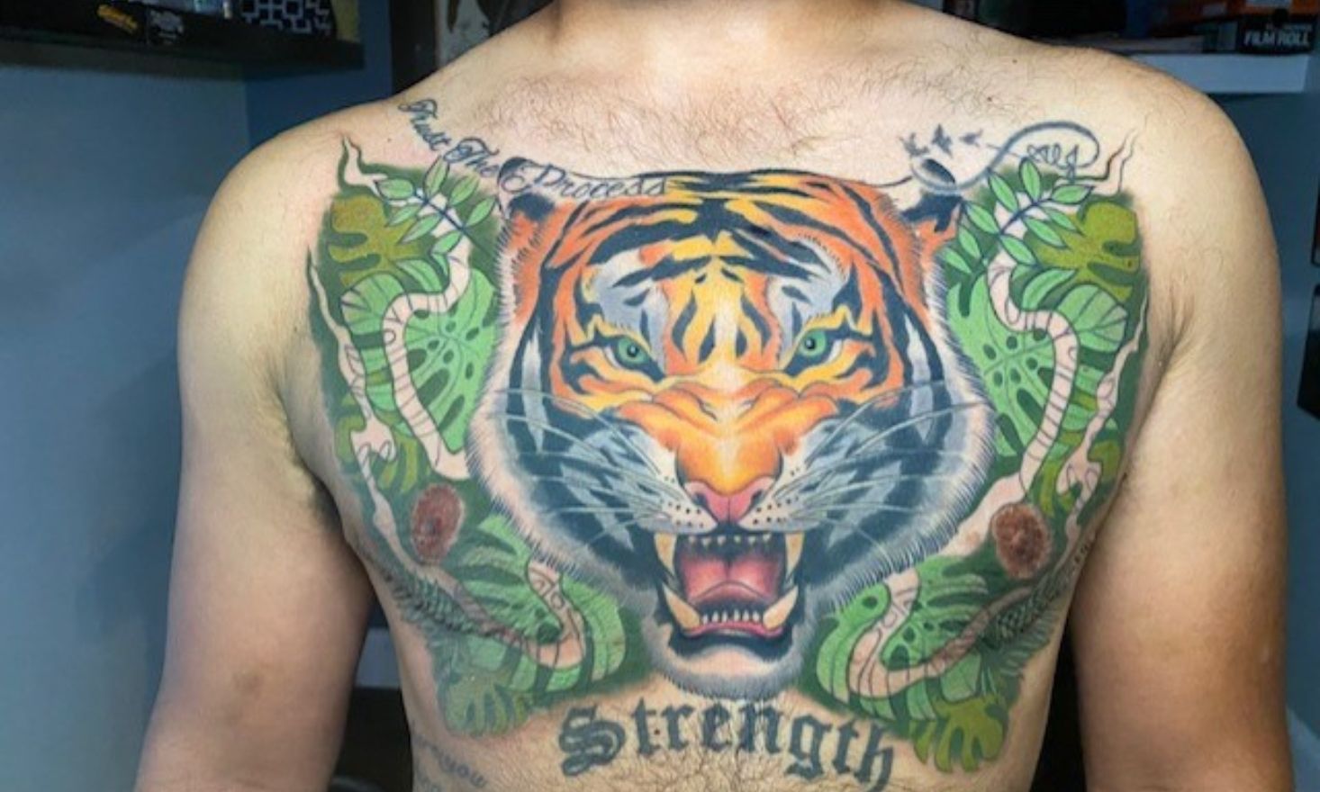 Electric Tiger Tattoo Design