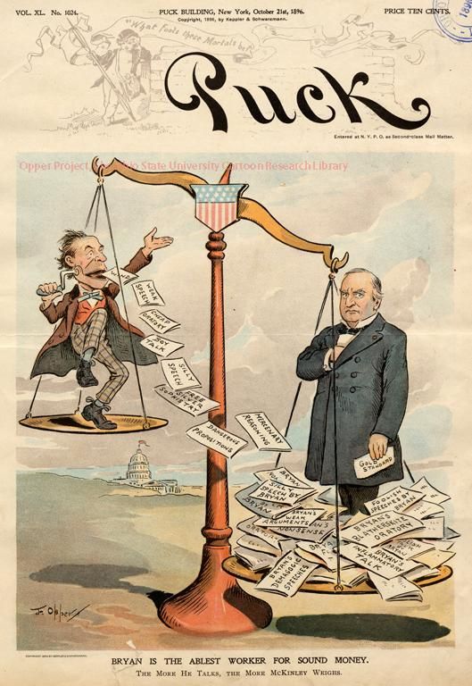 Cover of the October 21, 1896, issue of Puck